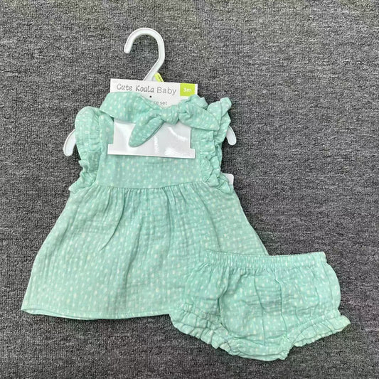 Baby Girl Dress with Bloomers & Headband – Multiple Designs - Little Sprouts & Co. DeMaMa