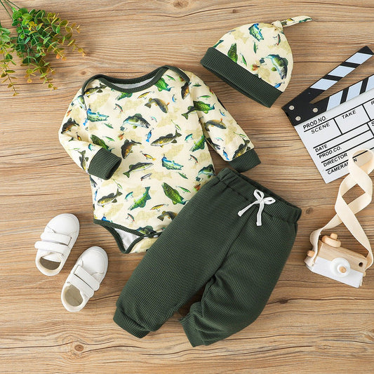 Baby Boy Polo Bodysuit & Shorts Set - Little Sprouts & Co. DeMaMa