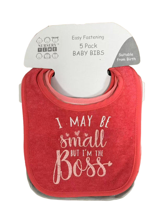 Nursery Time 5 - Pack Baby Bibs – Easy Fastening, Soft & Comfortable - Little Sprouts & Co. DeMaMa