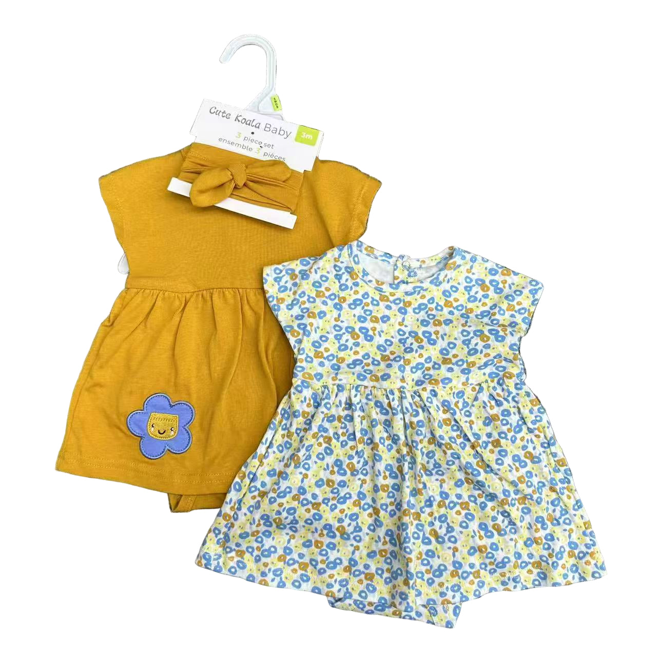 Baby Girl 3 - Piece Dress Set – Multiple Designs - Little Sprouts & Co. DeMaMa
