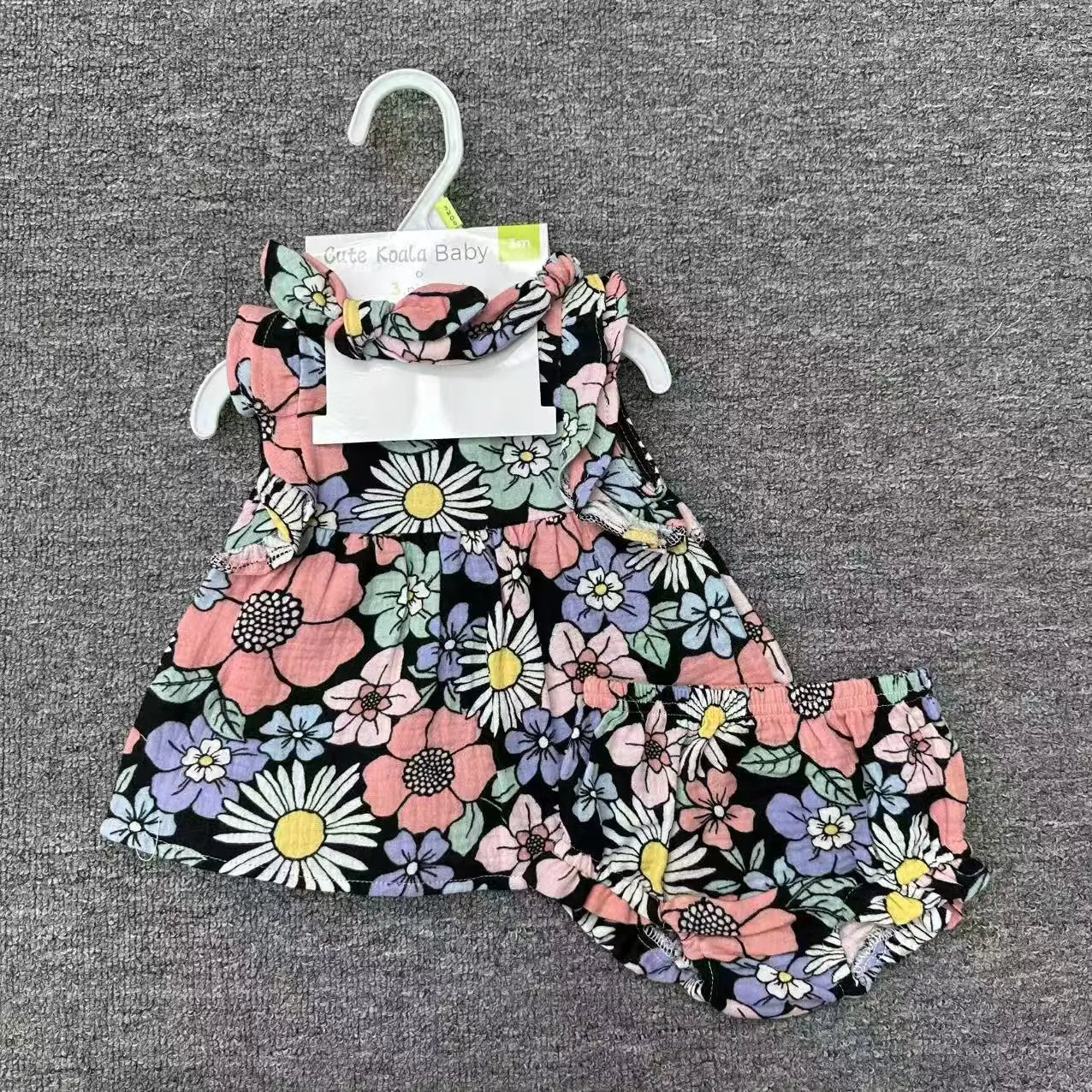 Baby Girl Dress with Bloomers & Headband – Multiple Designs - Little Sprouts & Co. DeMaMa