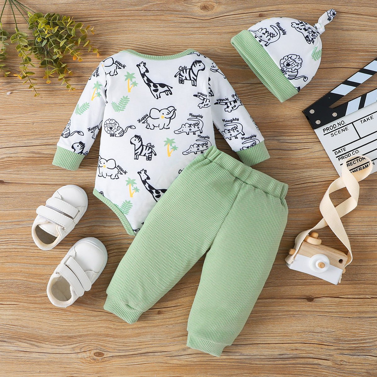Baby Boy Polo Bodysuit & Shorts Set - Little Sprouts & Co. DeMaMa