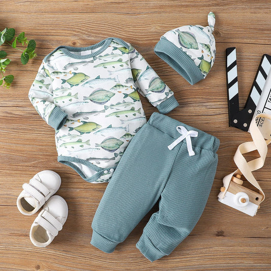 Baby Boy Polo Bodysuit & Shorts Set - Little Sprouts & Co. DeMaMa