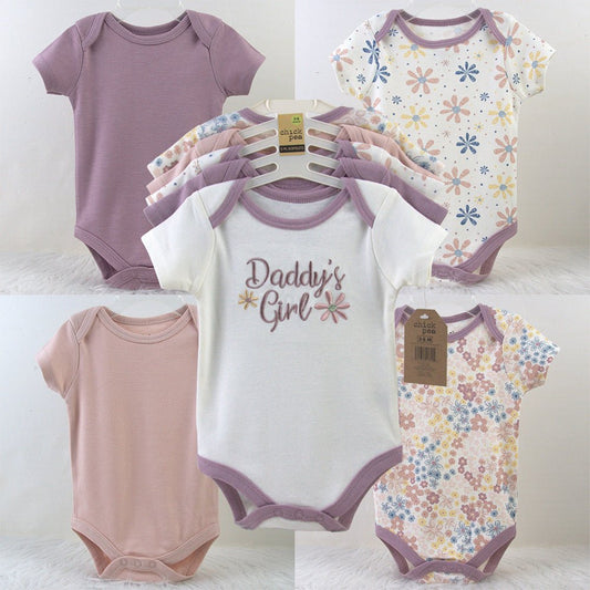Baby Bodysuit Set – Mixed Colors & Designs (5 - Pack) - Little Sprouts & Co. DeMaMa