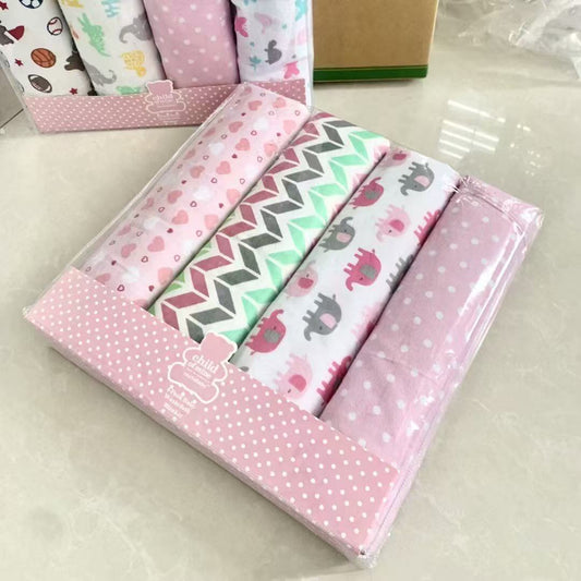 100% Cotton Baby Swaddle Blankets – 4 - Pack (150×100 cm, Multiple Designs) - Little Sprouts & Co. DeMaMa