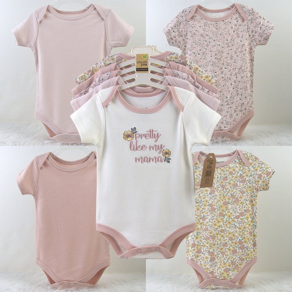Baby Bodysuit Set – Mixed Colors & Designs (5 - Pack) - Little Sprouts & Co. DeMaMa