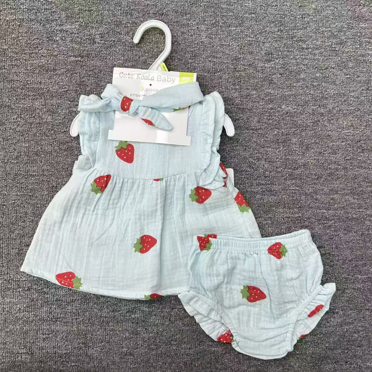 Baby Girl Dress with Bloomers & Headband – Multiple Designs - Little Sprouts & Co. DeMaMa