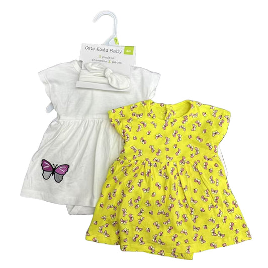 Baby Girl 3 - Piece Dress Set – Multiple Designs - Little Sprouts & Co. DeMaMa