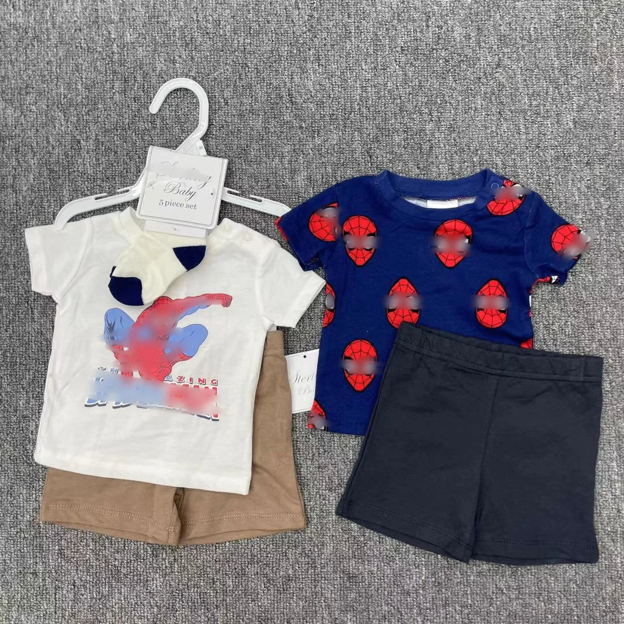 Baby Boy Outfit Set – T-Shirts, Shorts & Socks - Little Sprouts & Co. DeMaMa