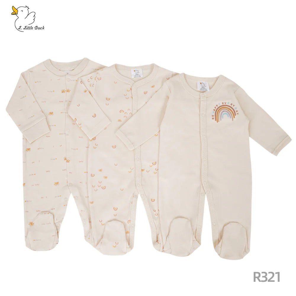 Baby Sleepsuit Set – Assorted Designs for Boys & Girls (3 - Pack) - Little Sprouts & Co. DeMaMa