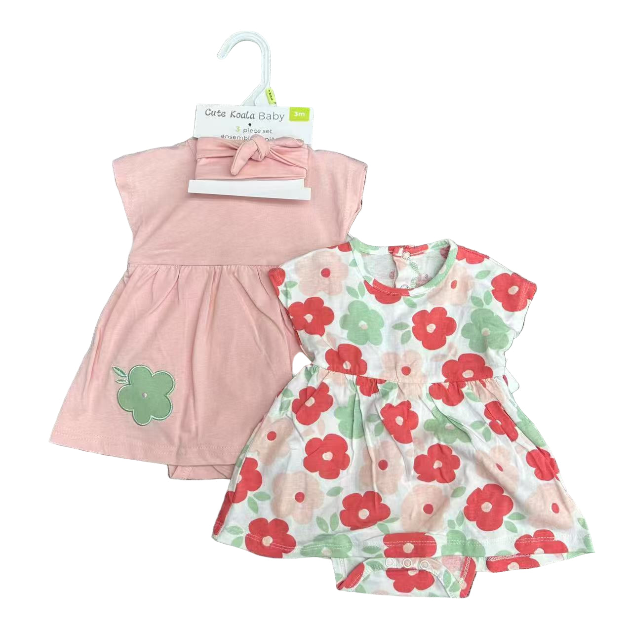 Baby Girl 3 - Piece Dress Set – Multiple Designs - Little Sprouts & Co. DeMaMa