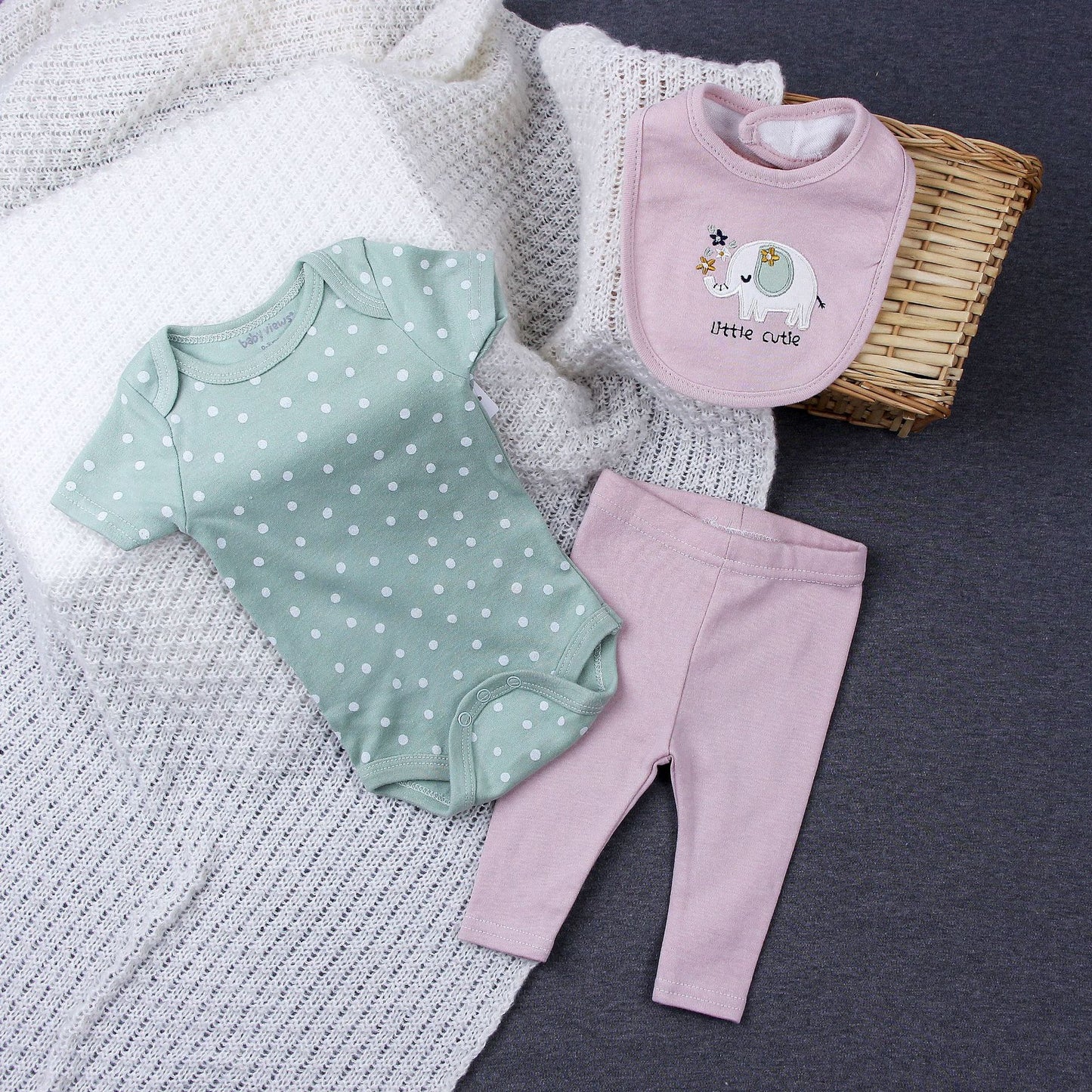 Baby Bodysuit & Bib Set – Animal & Nature Prints - Little Sprouts & Co. DeMaMa