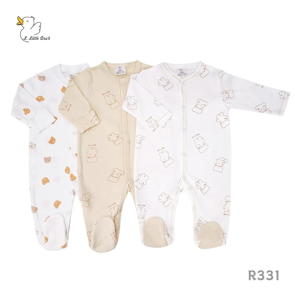 Baby Sleepsuit Set – Assorted Designs for Boys & Girls (3 - Pack) - Little Sprouts & Co. DeMaMa