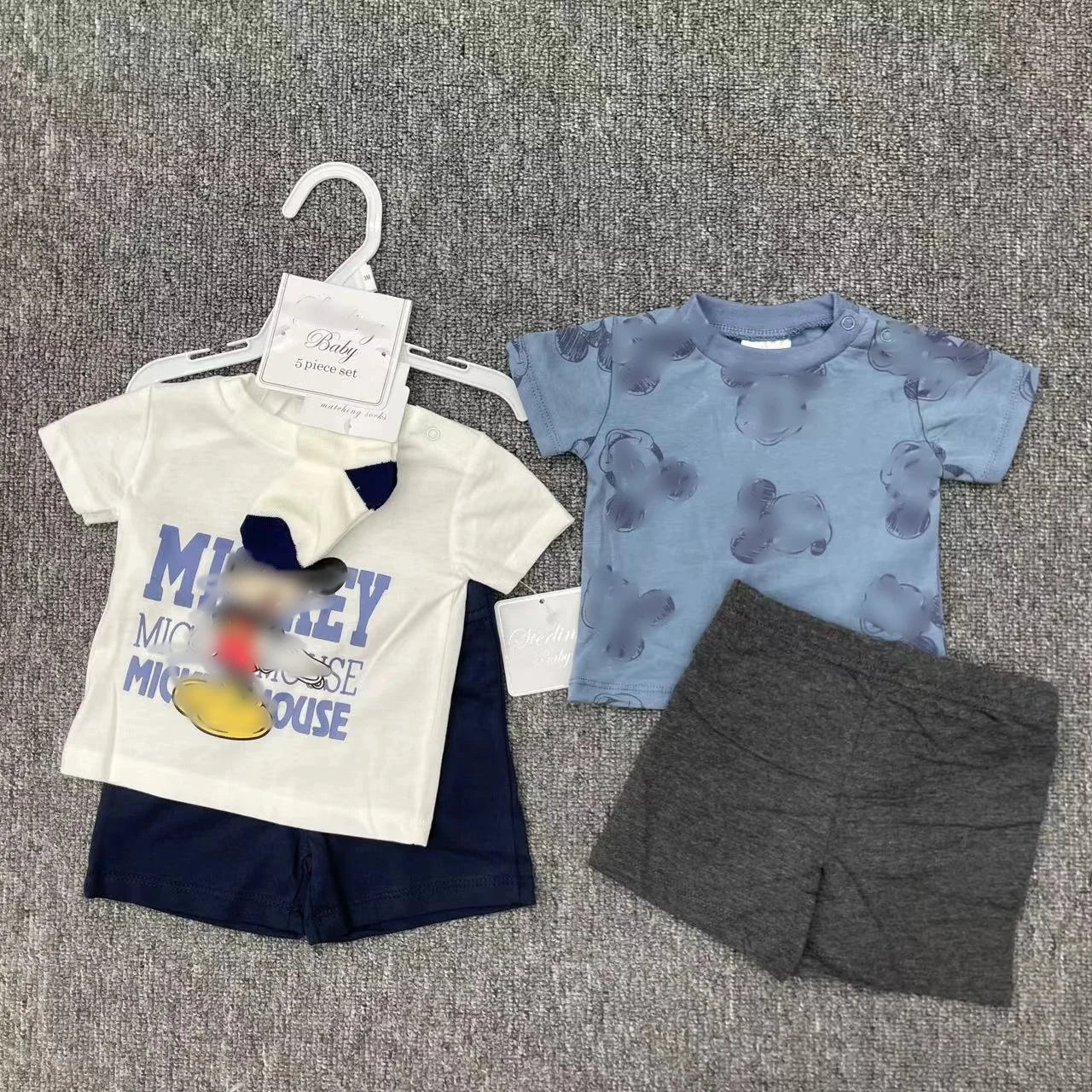Baby Boy Outfit Set – T-Shirts, Shorts & Socks - Little Sprouts & Co. DeMaMa