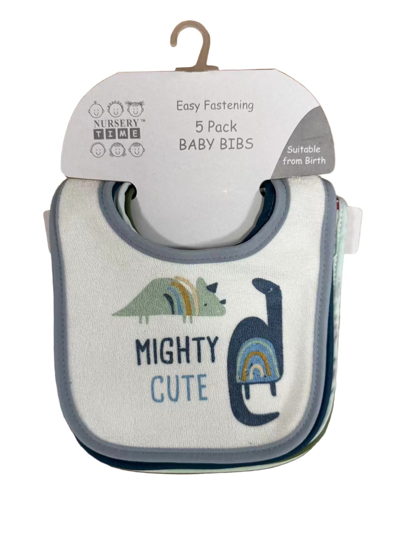 Nursery Time 5 - Pack Baby Bibs – Easy Fastening, Soft & Comfortable - Little Sprouts & Co. DeMaMa